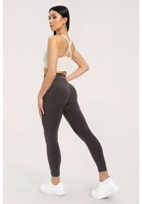 GYM GLAMOUR - Legginsy fitness damskie Gym Glamour flexible 2.0. Kolor: brązowy. Sport: fitness