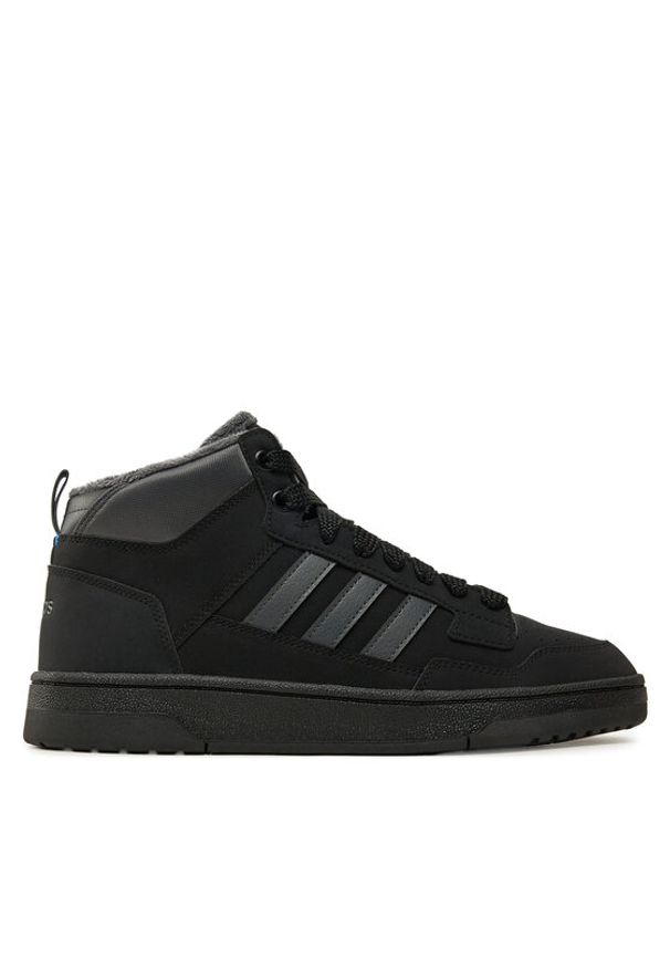 Adidas - adidas Sneakersy Rapid Court Mid Winterized JR0170 Czarny. Kolor: czarny. Materiał: skóra