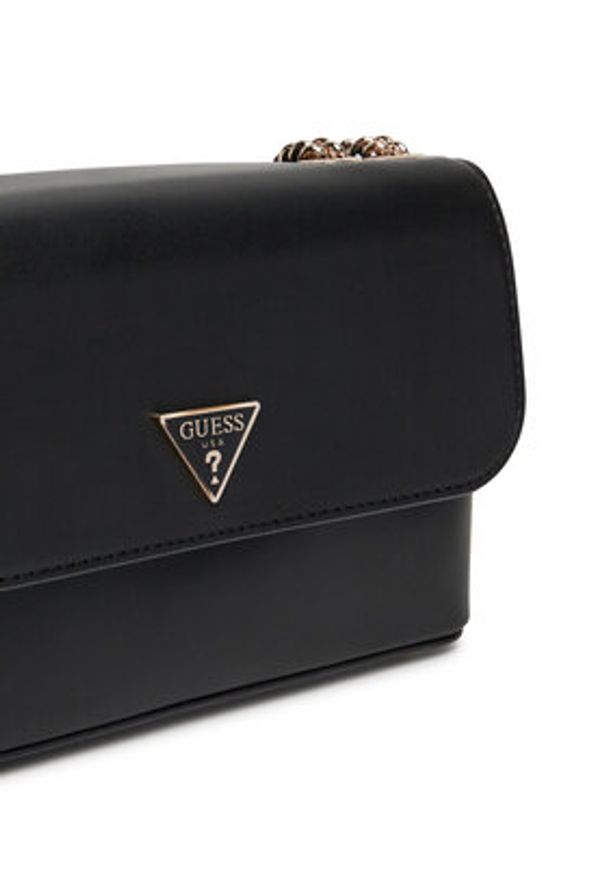 Guess Torebka Daryna II HWVG72 08200 Czarny. Kolor: czarny. Materiał: skórzane