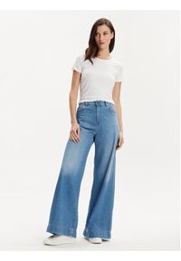 only - ONLY T-Shirt Emma 15201206 Biały Regular Fit. Kolor: biały. Materiał: syntetyk #2