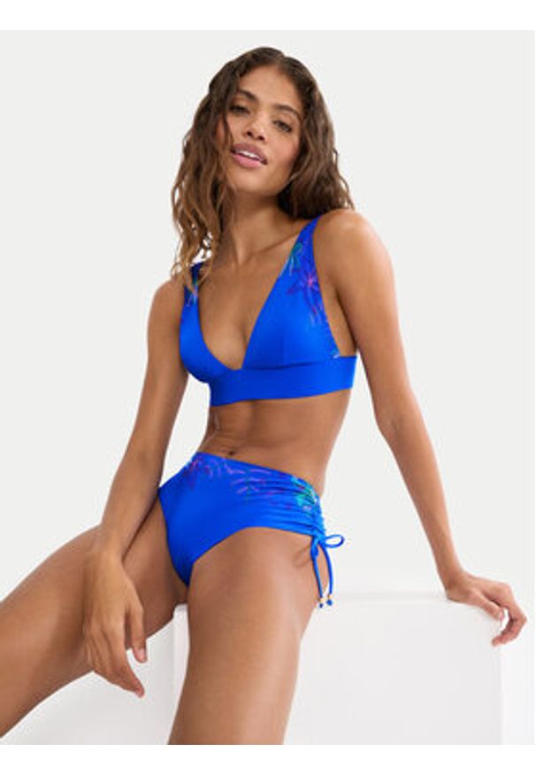 Triumph Dół od bikini Summer Tropics Midi 10226523 Niebieski. Kolor: niebieski. Materiał: syntetyk