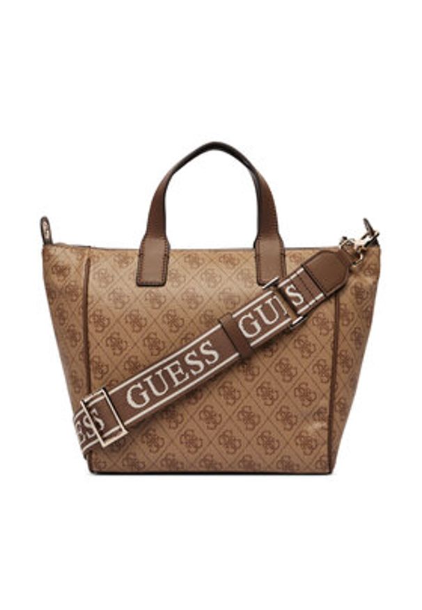 Guess Torebka Follie Travel TWLB96 76019 Beżowy. Kolor: beżowy. Materiał: skórzane
