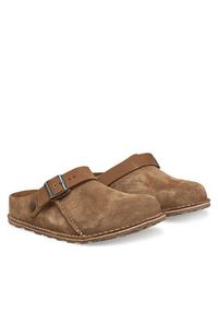 Birkenstock Klapki Lutry Premium 1025293 Beżowy. Kolor: beżowy. Materiał: skóra, nubuk