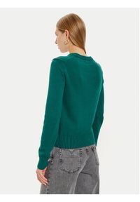 Guess Jeans Sweter W4BR10 Z3HM1 Zielony Regular Fit. Kolor: zielony. Materiał: bawełna #2