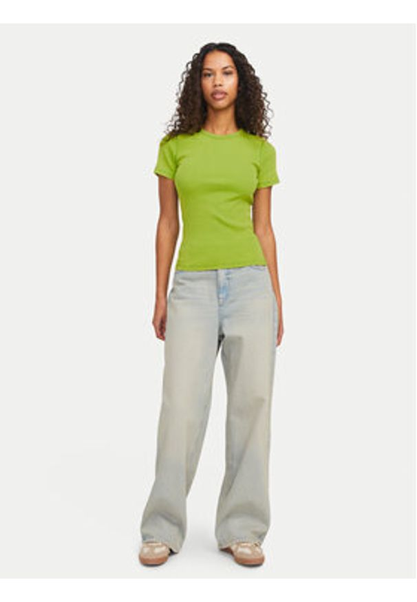 JJXX T-Shirt Frankie 12239962 Zielony Slim Fit. Kolor: zielony. Materiał: bawełna