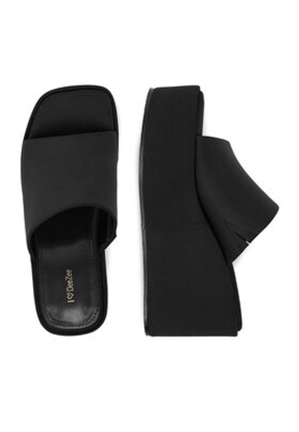 DeeZee Klapki CEO-CWBFS2504 Czarny. Kolor: czarny. Materiał: materiał