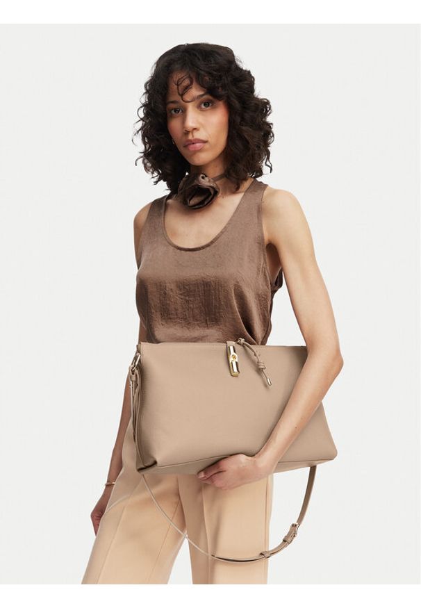 Furla Torebka Debby M WB02006 BX3353 CN 4488S Beżowy. Kolor: beżowy. Materiał: skórzane