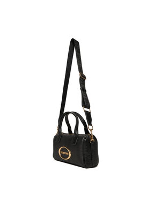 Love Moschino - LOVE MOSCHINO Torebka JC4338PP0NK1400A Czarny. Kolor: czarny. Materiał: skórzane