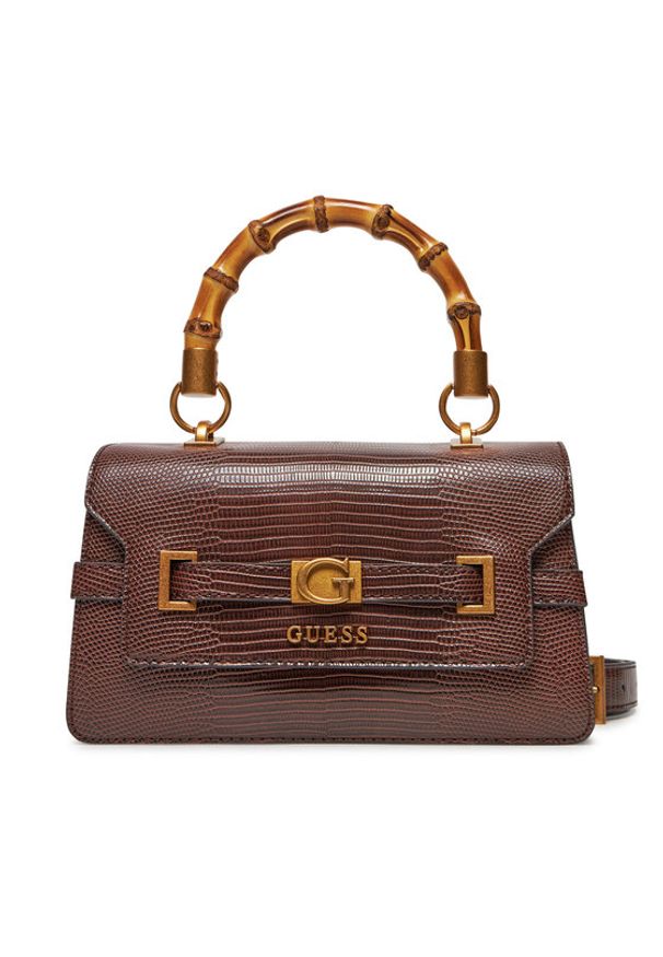 Guess Torebka HWKB95 06200 Brązowy. Kolor: brązowy. Materiał: skórzane