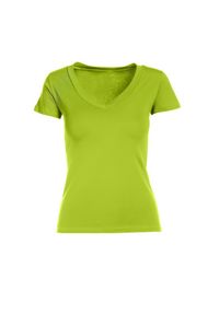 Born2be - Zielony T-shirt Aegameda. Kolor: zielony. Materiał: dzianina. Długość rękawa: krótki rękaw. Długość: krótkie #5