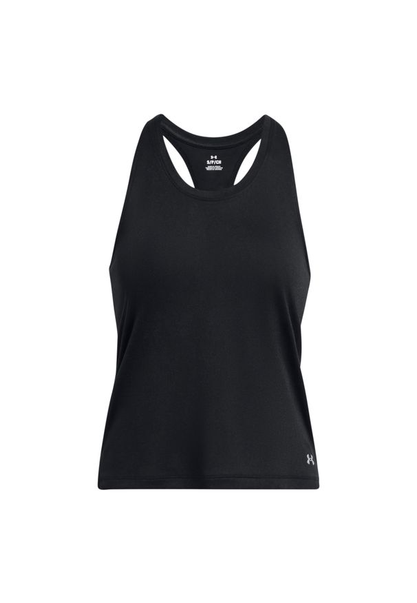 Damski tank top Under Armour Streaker Splatter. Kolor: czarny. Sport: bieganie