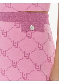 Liu Jo Spódnica mini MA4216 MA49I Różowy Slim Fit. Kolor: różowy. Materiał: wiskoza