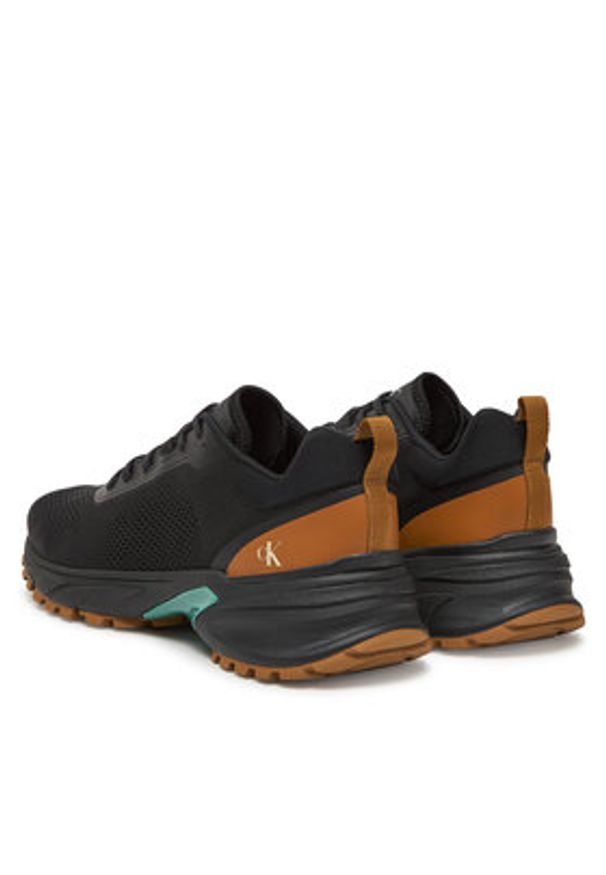 Calvin Klein Jeans Sneakersy Hike Runner Tech Knit YM0YM01284 Czarny. Kolor: czarny. Materiał: materiał