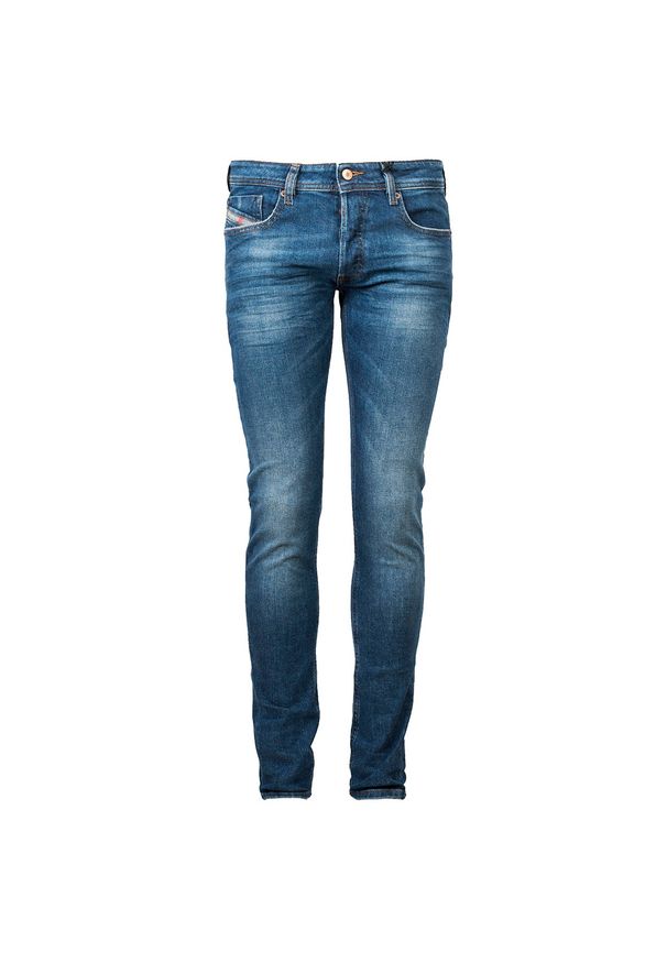 Diesel Jeansy "Sleenker-X". Materiał: jeans. Wzór: aplikacja