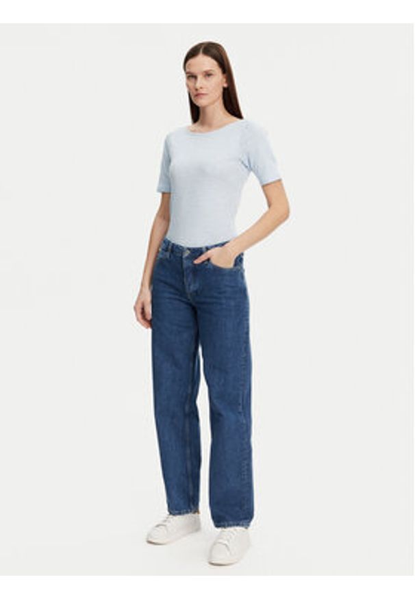 Marc O'Polo Bluzka 502 2261 51399 Błękitny Regular Fit. Typ kołnierza: polo. Kolor: niebieski. Materiał: bawełna