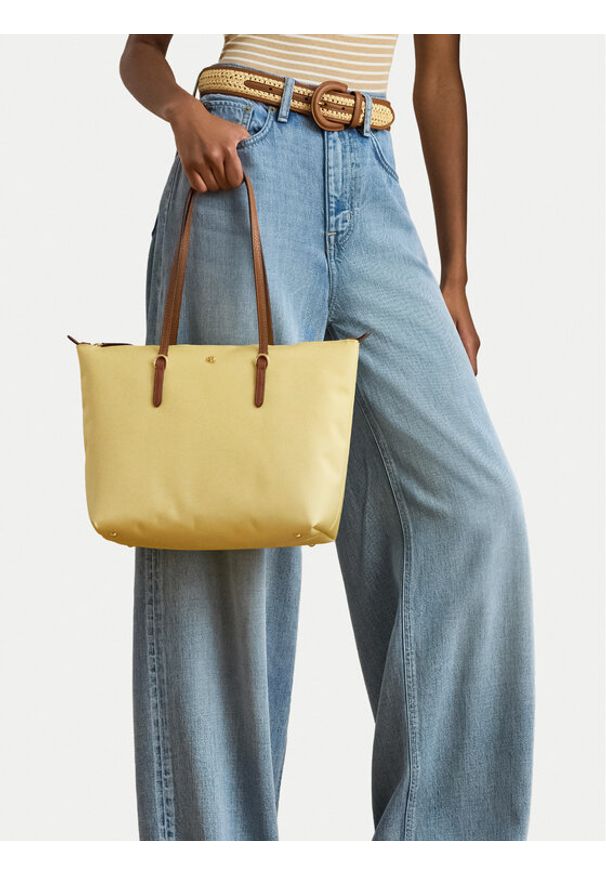 Lauren Ralph Lauren - LAUREN RALPH LAUREN Torebka 431916737046 Żółty. Kolor: żółty
