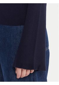 Kontatto Golf 3M0816C Granatowy Regular Fit. Typ kołnierza: golf. Kolor: niebieski. Materiał: wiskoza #5