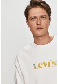 Levi's® - Levi's - Bluza bawełniana. Okazja: na spotkanie biznesowe, na co dzień. Kolor: biały. Materiał: bawełna. Wzór: nadruk. Styl: biznesowy, casual #2
