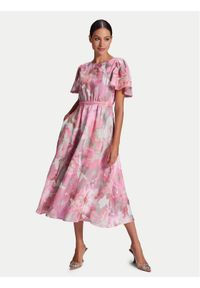 Swing Sukienka koktajlowa 5AG23600 Różowy Regular Fit. Kolor: różowy. Materiał: wiskoza. Styl: wizytowy #1