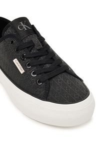 Calvin Klein Sneakersy Vulc Flatf Laceup Jaq Aop HW0HW03265 Czarny. Kolor: czarny. Materiał: materiał #3