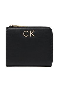Calvin Klein Mały Portfel Damski Re-Lock Za Wallet Sm K60K610781 Czarny. Kolor: czarny. Materiał: skóra