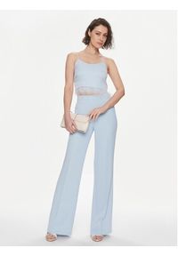 TwinSet - TWINSET Top 241TP2371 Błękitny Regular Fit. Kolor: niebieski. Materiał: syntetyk #5