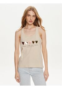 only - ONLY Top Henny 15327669 Écru Regular Fit. Materiał: bawełna #1