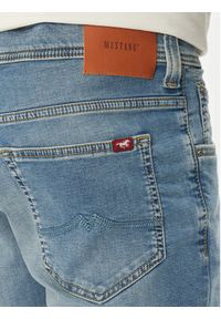 Mustang Szorty jeansowe Chicago Z 1016349 Niebieski Slim Fit. Kolor: niebieski. Materiał: bawełna #4