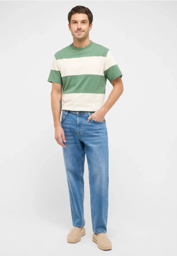 Męskie Spodnie Jeansowe Mustang Style Denver Tapered Denim Blue 1016327 5000 583