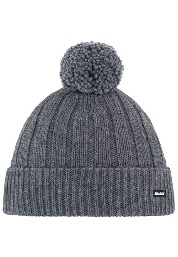Czapka Eisbar Ayo Pompon MÜ. Kolor: szary. Materiał: wełna. Styl: sportowy