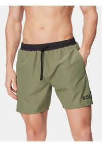 BOSS Szorty kąpielowe Starfish 50514429 Zielony ciemny Regular Fit. Kolor: zielony. Materiał: syntetyk #1