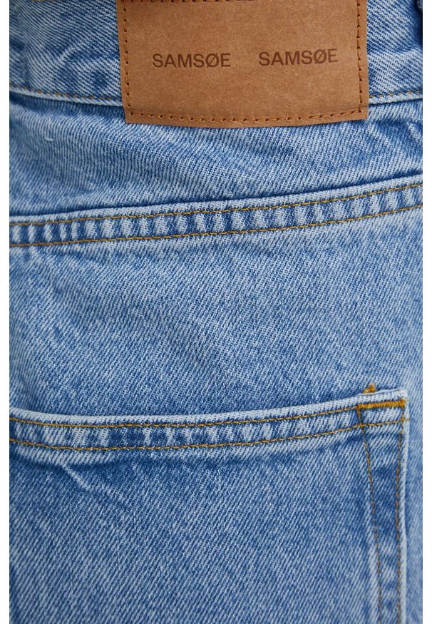 Samsoe & Samsoe - Samsoe Samsoe Jeansy damskie high waist. Stan: podwyższony. Kolor: niebieski