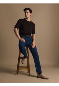 Reserved - T-shirt z dodatkiem CIRCULOSE® - brązowy. Kolor: brązowy. Materiał: wiskoza #1