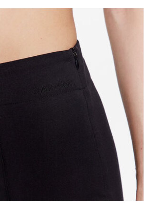 Calvin Klein Spodnie materiałowe K20K205859 Czarny Skinny Fit. Kolor: czarny. Materiał: bawełna