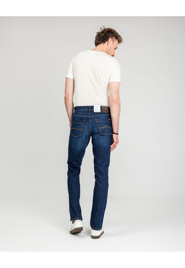 Męskie Spodnie Jeansowe Mustang Style Washington Straight Denim Blue 1018017 5000 882