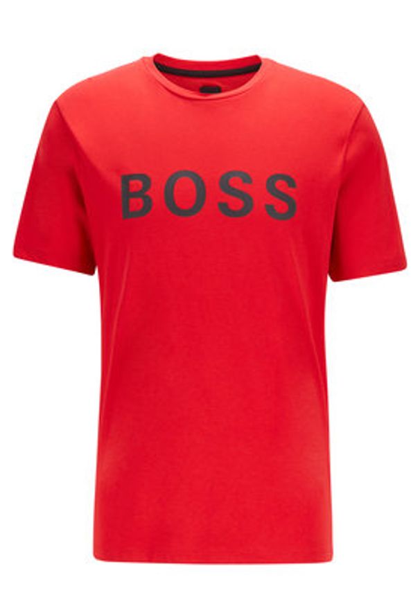 BOSS - Boss T-Shirt Tiburt 50430889 Czerwony Regular Fit. Kolor: czerwony. Materiał: bawełna, syntetyk