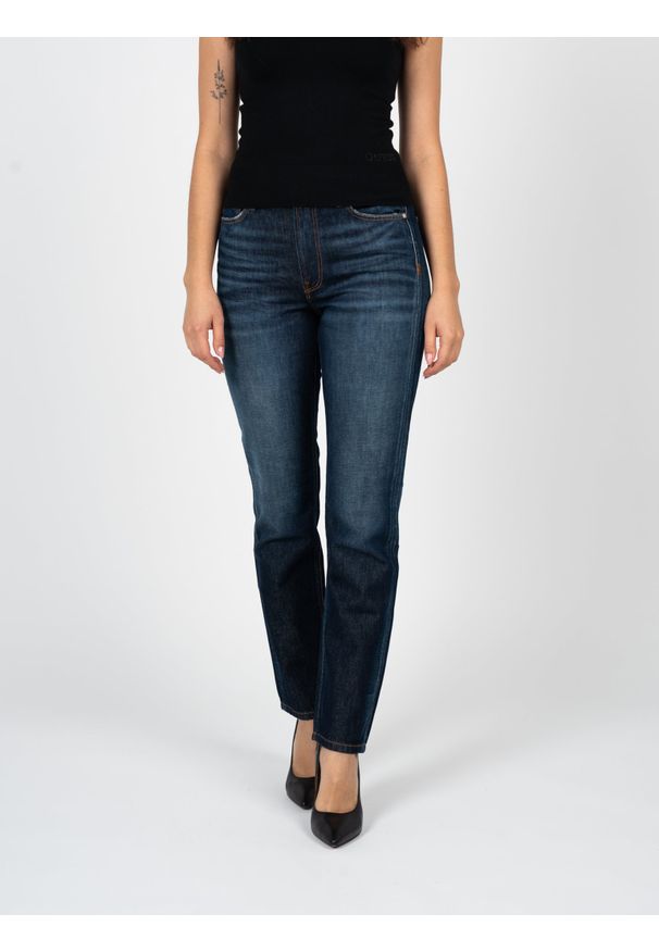 Guess Jeansy "Slim" | W2RA46 D3ZTF | Kobieta | Niebieski. Okazja: na co dzień. Kolor: niebieski. Styl: casual, klasyczny, elegancki