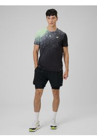 4f - 4F Koszulka treningowa regular szybkoschnąca męska - zielona XL. Kolor: zielony. Materiał: skóra. Sport: fitness #2