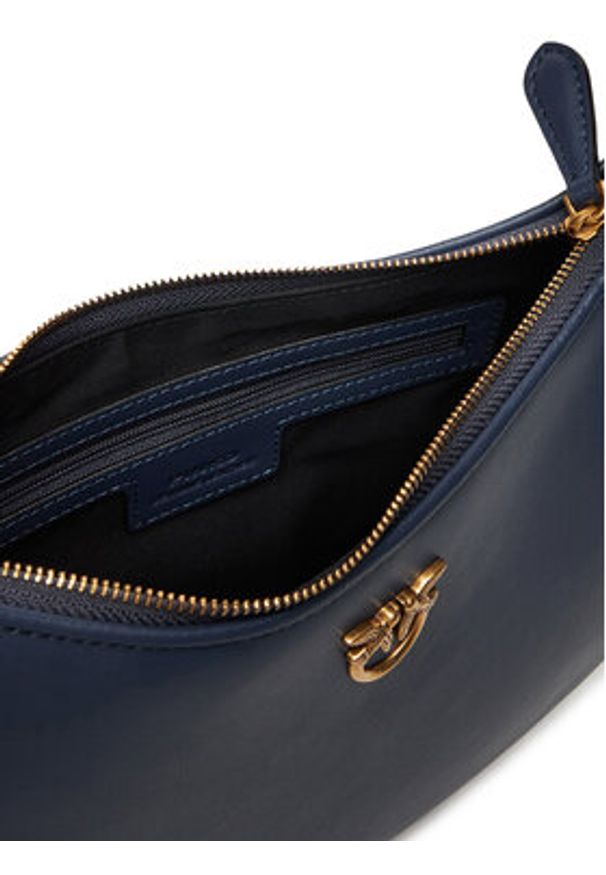 Pinko - PINKO Torebka Half Moon Mini Fl Al 25-26 PLTT 102790 A0F1 Granatowy. Kolor: niebieski. Materiał: skórzane