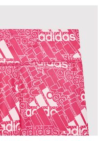 Adidas - adidas Legginsy Designed To Move Brand Love Song HM4466 Różowy Extra Slim Fit. Kolor: różowy. Materiał: syntetyk