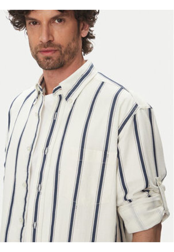 BOSS Koszula Lambey_2 50538296 Écru Relaxed Fit. Materiał: bawełna