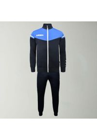 LEGEA - dres gimnastyczny sender męski niebieski bluette. Kolor: niebieski. Materiał: dresówka. Wzór: haft. Sport: fitness #1