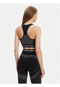 United Colors of Benetton - United Colors Of Benetton Biustonosz sportowy 3SW63H00I Czarny. Kolor: czarny. Materiał: syntetyk #4