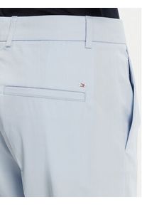 TOMMY HILFIGER - Tommy Hilfiger Chinosy WW0WW40504 Błękitny Straight Fit. Kolor: niebieski. Materiał: bawełna #3