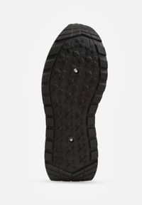 Born2be - Bordowe Sneakersy Vices na Grubej Podeszwie Ozdobione Paskami Seloriel. Okazja: na co dzień. Zapięcie: pasek. Kolor: czerwony. Wzór: aplikacja #8