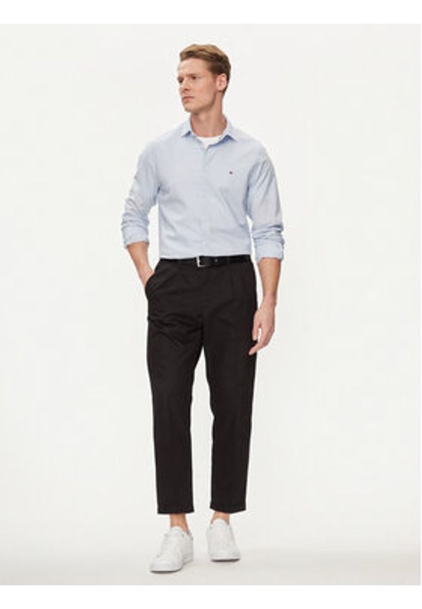 TOMMY HILFIGER - Tommy Hilfiger Koszula Circle MW0MW34649 Błękitny Slim Fit. Kolor: niebieski. Materiał: bawełna