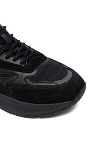 D.A.T.E. Sneakersy Fuga Shiny W431-FG-SH Czarny. Kolor: czarny. Materiał: skóra #4