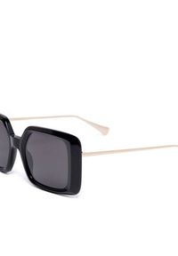 Gino Rossi Okulary przeciwsłoneczne LD91615 Czarny. Kolor: czarny