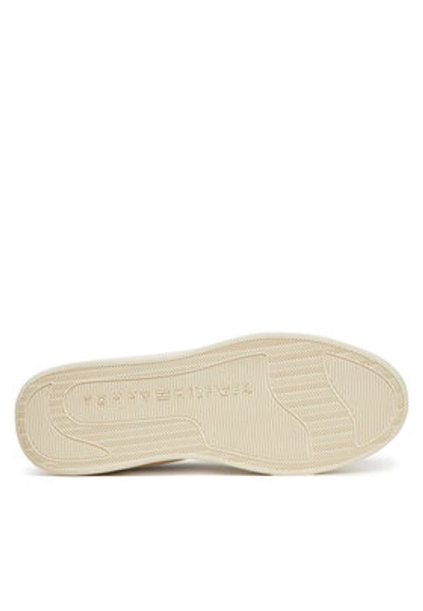 TOMMY HILFIGER - Tommy Hilfiger Sneakersy Essential Basket Sneaker FW0FW08456 Biały. Kolor: biały. Materiał: skóra
