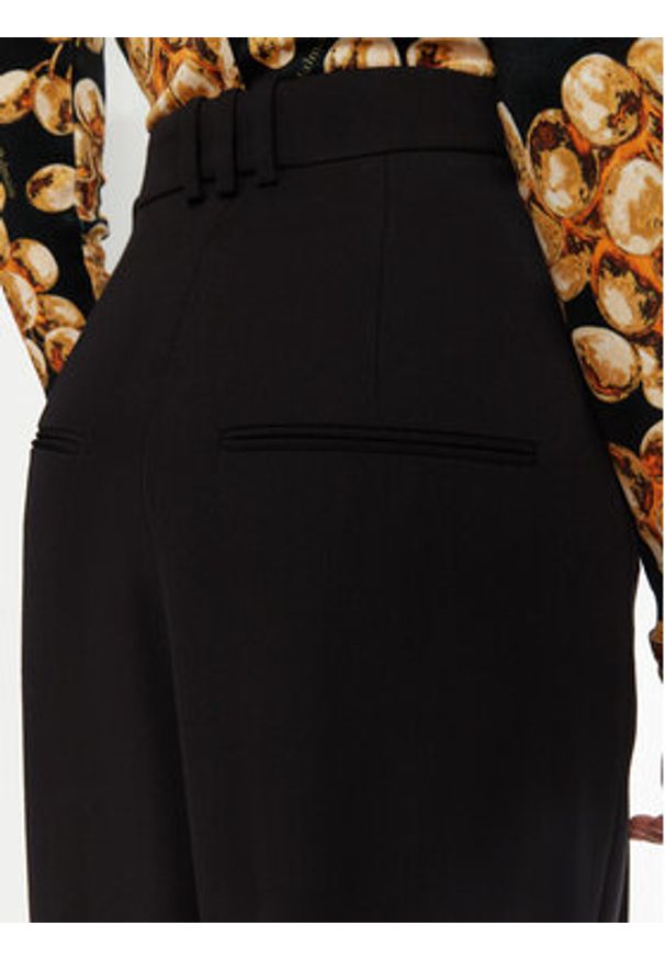 Balmain Spodnie materiałowe DF0PQ310WC09 Czarny Regular Fit. Kolor: czarny. Materiał: wełna